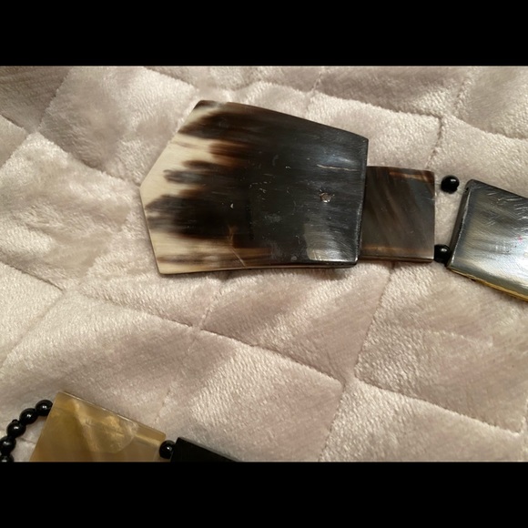 Belt made of horn. Handmade - Picture 6 of 17